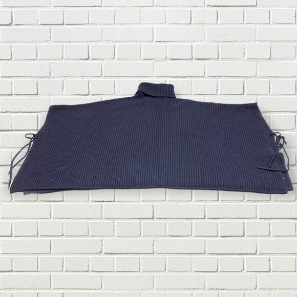 Loft Turtleneck Tie-Side Poncho - Picture 11 of 11